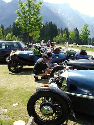 meeting 2001 of the German Morgan 3-wheeler Group