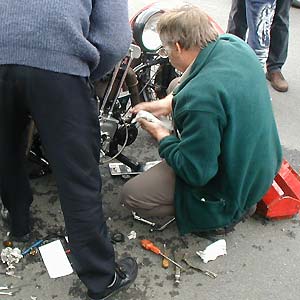 meeting 2002 of the German Morgan 3-wheeler Group