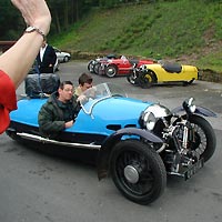 meeting 2002 of the German Morgan 3-wheeler Group