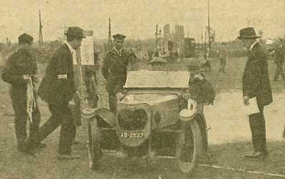 H. F. S. Morgan during the Junior Car Club's trial